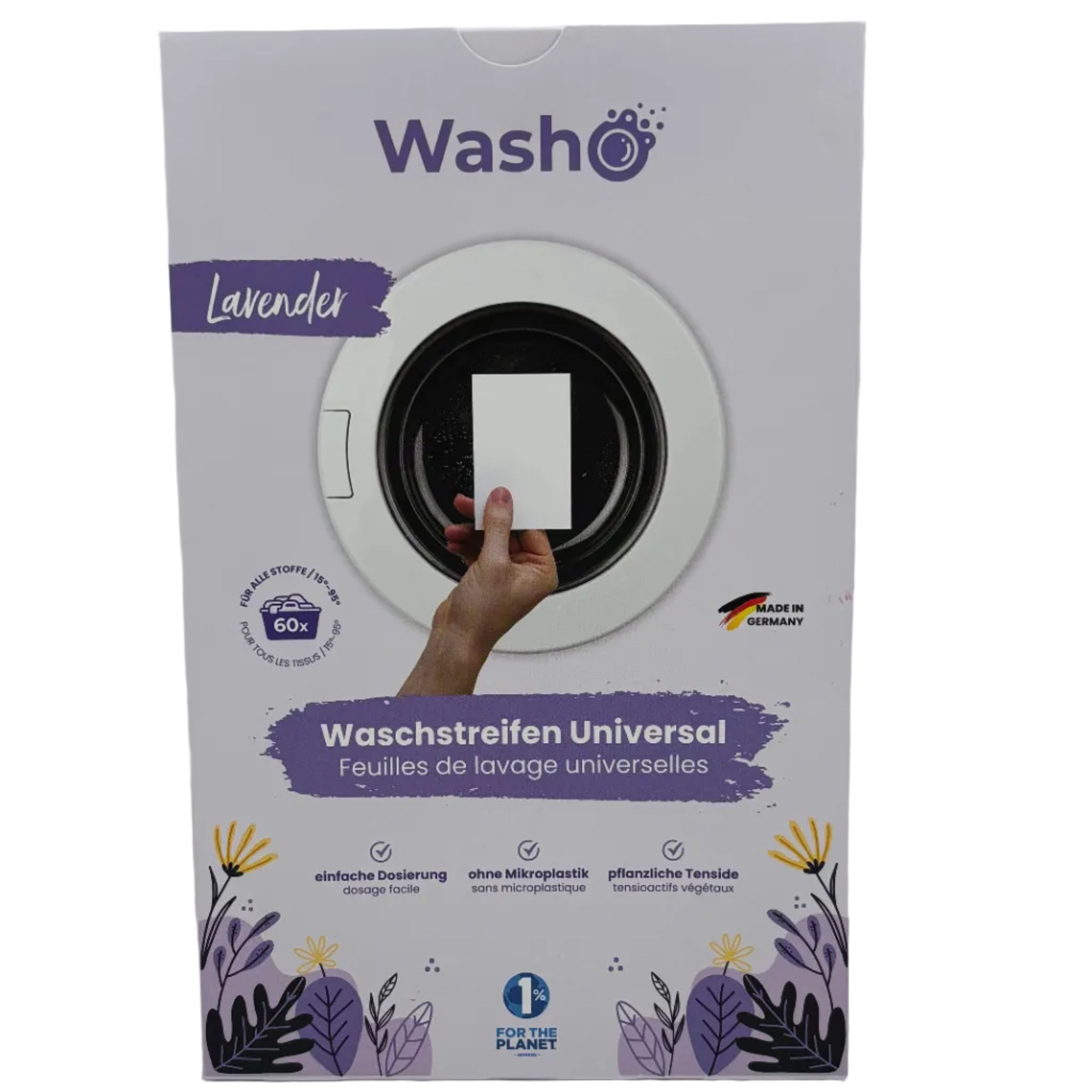 WASHO STRIPS LAVENDER BOX 60 STK