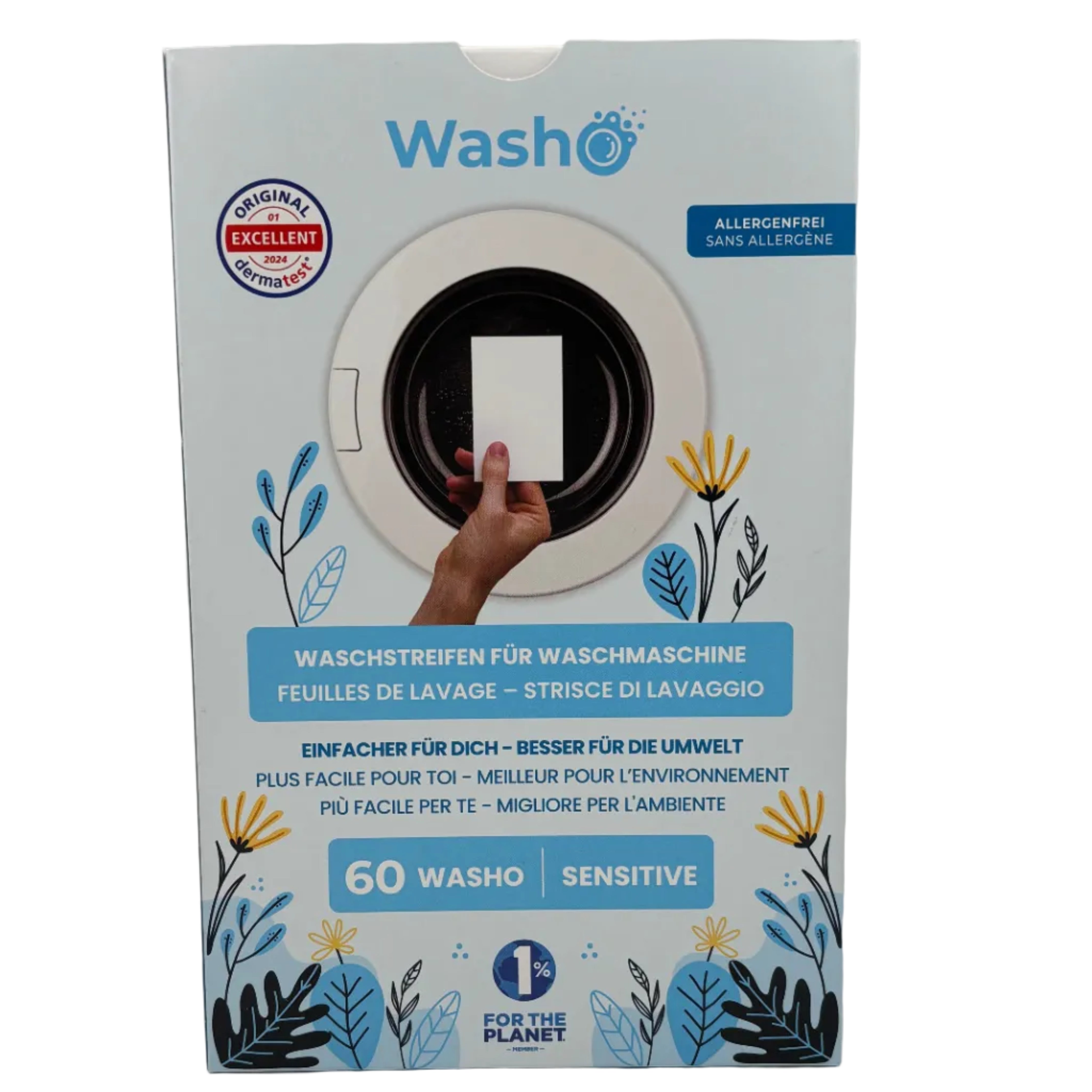WASHO STRIPS SENSITIVE BOX 60 STK